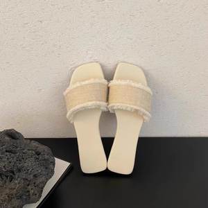 Chaussons d'extérieur chauds et moelleux pour femmes et hommes toutes saisons, avec boucle, grande taille, décontractés, couleurs mélangées - Product Image 2