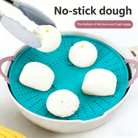 Tapis de cuisson vapeur en silicone avec doubles poignées, tapis de cuisson vapeur antiadhésif résistant à la chaleur / doublure de cuisine réutilisable de qualité alimentaire