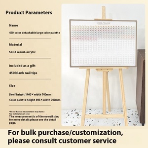 Khay trưng bày sơn móng tay gel, khung ảnh gỗ lớn 450 màu acrylic chuyên nghiệp - Product Image 6