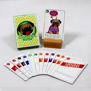 Custom German Language Family Kids Funny Game Cards Factory Printing Funny Card Stock Paper For Games