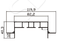 Profilé LED encastré pour plâtre SDW-CL07, rail en aluminium pour rideau de plafond tendu en film ou tissu