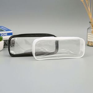 Estuche Transparente Personalizado para Lápices, de Tela Esmerilada, para Oficina o Escuela, con Diseño Personalizable y Cierre de Cremallera - Product Image 2