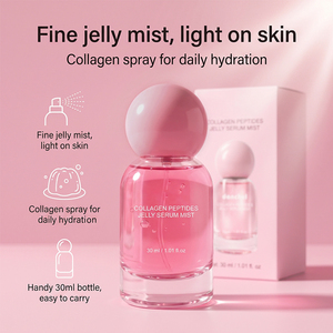 Vente en gros, fabrication sur mesure, sérum en gelée de peptides de collagène, brume hydratante imperméable, marque privée, hydratation intense avec spray de peptides de collagène - Product Image 3