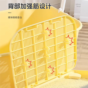 Tapis à litière pour chat, tapis anti-éclaboussures, accessoires pour animaux de compagnie, toilette pour chat en plastique, tapis de contrôle de la litière double couche, bac à litière pour chat - Product Image 3