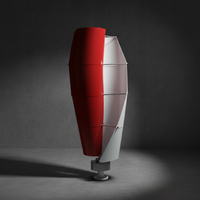 Pour usage domestique avec certificat CE, énergie renouvelable, turbine spirale à axe vertical Tulip 10 kW