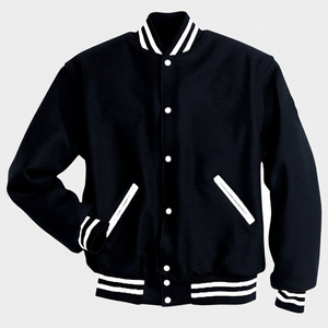 Chaqueta Universitaria de Invierno para Hombre, Logotipo Personalizado al por Mayor, Forro de Lana Transpirable, Estilo Preppy - Product Image 1