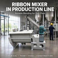 Mélangeur à double ruban en acier inoxydable, machine industrielle de mélange de poudres pour piment, épices, café, sel, sucre, mélange fin