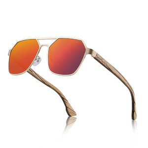 Directo <span class=keywords><strong>de</strong></span> fábrica <span class=keywords><strong>de</strong></span> alta calidad 2025 gafas <span class=keywords><strong>de</strong></span> sol <span class=keywords><strong>de</strong></span> mujer MARCO <span class=keywords><strong>DE</strong></span> Metal dorado <span class=keywords><strong>lentes</strong></span> <span class=keywords><strong>de</strong></span> moda polarizadas madera Anti-UV Tac marca sombras - Product Image 4
