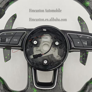 Volant en fibre de carbone forgée Alcantara avec LED, en promotion, pour modèles Audi A3 A4 A4L A5 A7L A8 Q5 Q7 B9 A6 R8 - Product Image 6