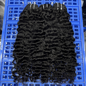 Extensiones de Cabello Birmano Virgen 12A sin Procesar, Cabello Rizado de Primavera Euroasiático, Paquetes de Cabello con Cutícula Alineada, Color Negro - Product Image 1