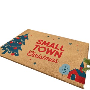 Alfombra de Entrada Antideslizante Lavable de Fibra de Coco Sintética Estilo Navideño Cangming - Product Image 5