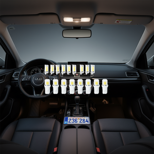 Kit d'éclairage intérieur de voiture à LED blanches 12V, ampoules pour dôme, tableau de bord, porte, coffre, plaque d'immatriculation, 28 pièces - Product Image 2