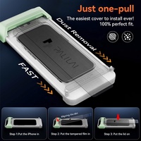 Protection d'écran en verre trempé 3D anti-explosion 0,23 mm avec confidentialité pour iPhone 15 16 17 Pro Max, installation facile avec cadre