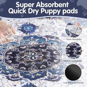 2パック防水ペットトレーニングパッド犬用洗えるおしっこパッド子犬プレイペン、クレート、Whelp Ingボックス - Product Image 3