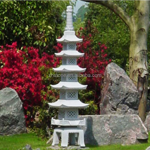 Japanse Stijl Tuin Buiten Ornament Natuurlijk Graniet Snijwerk Grote Pagode Lantaarn Go Ju No Tou Te Koop - Product Image 2