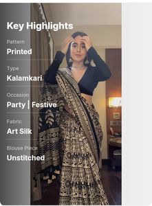 Sari de Seda Chanderi Premium, Diseño Elegante con Zari, Prenda Étnica Tradicional India para Bodas, Materiales Reciclados, Todas las Temporadas, K V - Product Image 3