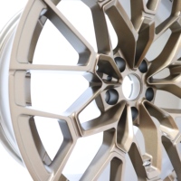 Rines de Aleación Forjados Xywheel 827M en Bronce Mate de Alta Calidad, Tamaño y Color Personalizados 5x112/120 para Mercedes para la Serie AMG, Nuevo Ajuste Personalizado