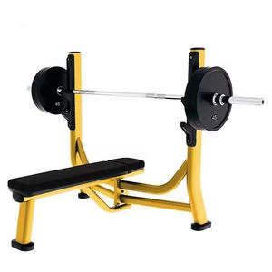 Banc de musculation plat pour exercices de pression - Banc utilitaire durable pour développés couchés et entraînement avec haltères - Product Image 3