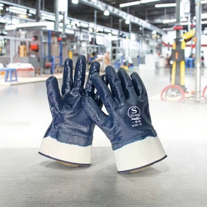 Gants de travail de sécurité pour hommes, personnalisables, en gros, directement de l'usine, gants de sauvetage enduits de nitrile, résistants à l'huile - Product Image 1