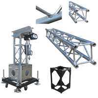 Sistema de Elevación para Eventos al Aire Libre, Estructura de Escenario con Trusses de Techo, Iluminación Modular, Truss de Aluminio de Fábrica