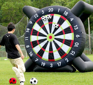 กระดานโผเป่าลมสำหรับครอบครัวสนามฟุตบอลเป่าลม10FT สำหรับสนามหลังบ้านเล่นเกมกลางแจ้งงานเทศกาล - Product Image 4