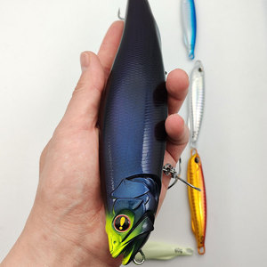 225mm 127g di galleggianti Treble Hook Big Game Top matite d'acqua per cani di acqua salata di plastica di mare esche da pesca esche esche da pesca - Product Image 2