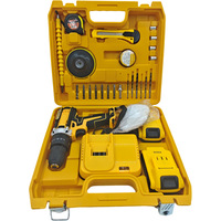 Ensemble d'outils électriques sans fil YLW pour usage domestique et industriel, 21V, batterie lithium 1,2Ah, mandrin 1/2, perceuse-visseuse à double vitesse, perceuse à percussion