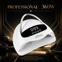 Lampe à ongles UV LED professionnelle 360W SUN X30 MAX - Séchoir à ongles de la plus haute puissance pour tous les gels avec capteur intelligent - Outil de qualité professionnelle