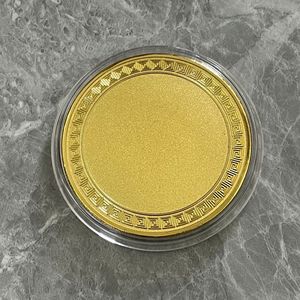 Moneda en blanco de metal de latón dorado y plateado de 50 mm al por mayor para logotipo grabado - Product Image 4