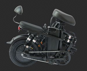 OEM 14 pulgadas 500W Motor trasero bicicleta eléctrica <span class=keywords><strong>plegable</strong></span> para adultos de una sola velocidad Mini City Fatbike bicicleta eléctrica <span class=keywords><strong>plegable</strong></span> - Product Image 5