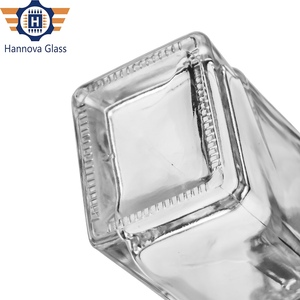 Hot Sale 500ml <strong>Mini</strong> Transparent Square Glass <strong>Bottle</strong> for Whisky Liquor Alcohol Spirits Beverage Juice Packing <strong>Bottles</strong> - Product Image 6