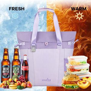 Portable Outdoor Beach Bag Multi-Size Insulated Thermal Handbag with Waterproof Zipper and Silk Print Logo - Product Image 5