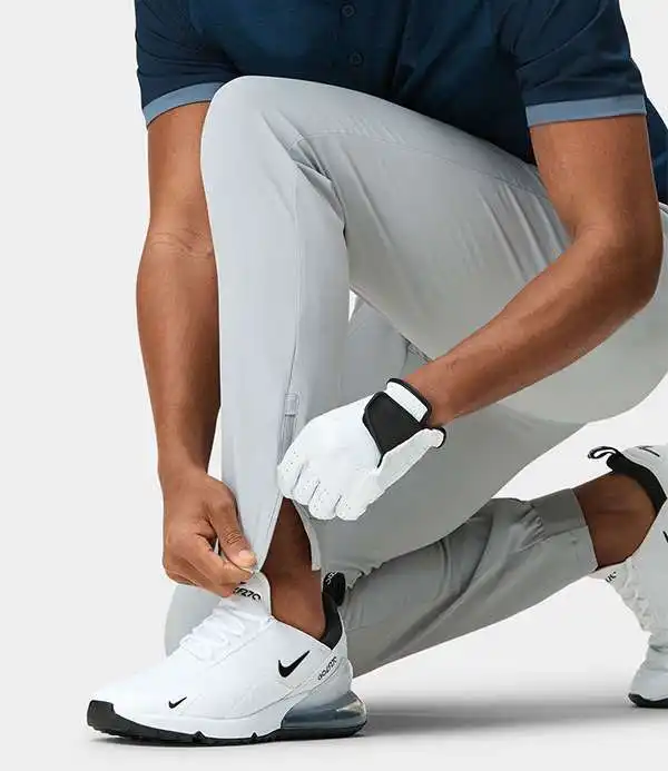 Performance pant custom stretch polyester elastane cotton golf jogger pant for men