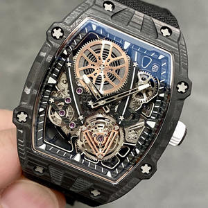 Reloj Mecánico de Lujo para Hombre, Ultraligero, con Tourbillon Esqueleto, de Fibra de Carbono, 38g, 47mm - Product Image 2