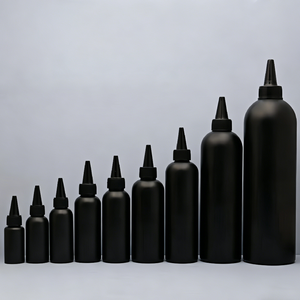 Botellas de aceite de oliva negras mate de HDPE al por mayor, resistentes a altas temperaturas, de 300ml, 500ml, 1000ml, para pegamento y pintura, botella exprimible - Product Image 1