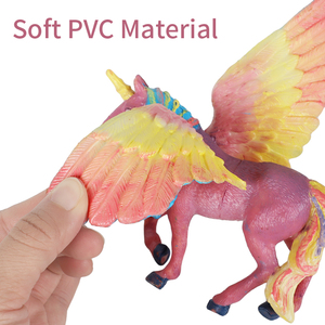 WAYEE Einhorn-Malset Schürze aus Kunststoff PVC-Materialien Großes Einhorn Pegasus 3 Kleine Pegasi 3 Kleine Einhörner Niedliches Einhorn-Tattoo - Product Image 4