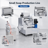Machine d'extrusion de savon miniature DDCT-50 20-200 kg/h pour petite usine, gain de place et efficace