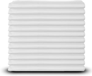 Fabricants de draps d'hôtel, taille twin, 60% coton, 40% polyester, 200TC, drap plat blanc pour linge d'hôtel - Product Image 1