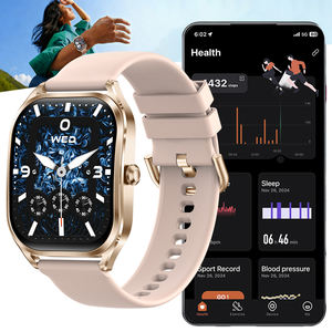 ODM 2.01 pouces TFT montre intelligente pour femmes hommes BT appelant plein écran tactile COF corps en alliage de Zinc application multilingue - Product Image 1