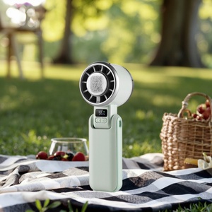 Ventilador Turbo Portátil Recargable de 5 Velocidades, Venta al Por Mayor de Fábrica, Carga USB, Logotipo Personalizable, Ventilador de Mano para el Hogar - Product Image 1