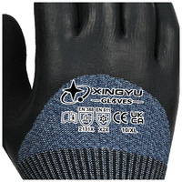 Guantes Térmicos XINGYU de HPPE Acrílico con Revestimiento de Látex Arenoso, Calibre 13, Resistentes al Frío y a los Cortes, para Hombres y Mujeres, Ideales para Invierno y Almacenes Fríos