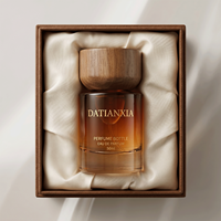 Nouveaux flacons de parfum en verre cristal rond très populaires, 30 ml, 50 ml, 100 ml, avec vaporisateur et boîte d'emballage