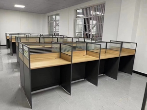 2025 Hot Factory Price Office Screen Partition <b>Workstation</b> Office Desk Modular Cubicle Office Commercial 6 Person <b>Workstation</b> - Product Image 5