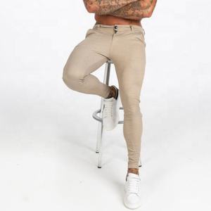 Pantalons Skinny pour Hommes avec Logo Personnalisé, Pantalons Chino Slim Fit, Nouveaux Pantalons Khaki Stretch pour Hommes, Fabricant d'Usine - Product Image 5