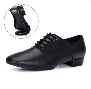 Zapatos de Baile Latinos para Hombre, Estilo Casual, Personalizados por el Fabricante, para Tango, Jazz, con Tacón Bajo y Media Suela de Cuero PU - Product Image 2