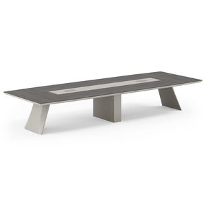 Table <span class=keywords><strong>de</strong></span> conférence <span class=keywords><strong>de</strong></span> bureau moderne, économique, <span class=keywords><strong>grande</strong></span>, en <span class=keywords><strong>bois</strong></span> brillant, conçue pour plusieurs personnes, pour usage commercial - Product Image 3