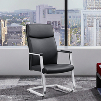 Chaise de direction moderne, design ergonomique, dossier réglable en hauteur, structure en fer, siège en cuir synthétique et mesh, accoudoirs, bureau