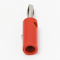 Connecteur banane mâle 4 mm, câble audio pour haut-parleur à un seul conducteur, bornes de connexion codées par couleur, rouge, noir, vert, bleu, jaune, OEM