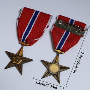 Custom metallo oro argento lega di zinco medaglie premio a forma di <span class=keywords><strong>stella</strong></span> reale OEM ODM servizi disponibili - Product Image 4