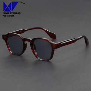 Gafas de Sol Vintage OEM con Marco TR, Cuadradas, Gruesas, para Hombre y Mujer, con Logotipo Personalizado, Marco Beige, Lentes UV400 - Product Image 4